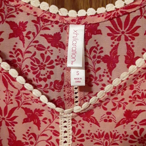 Folk bird print bohemian tank top S love & liberty - Picture 3 of 6